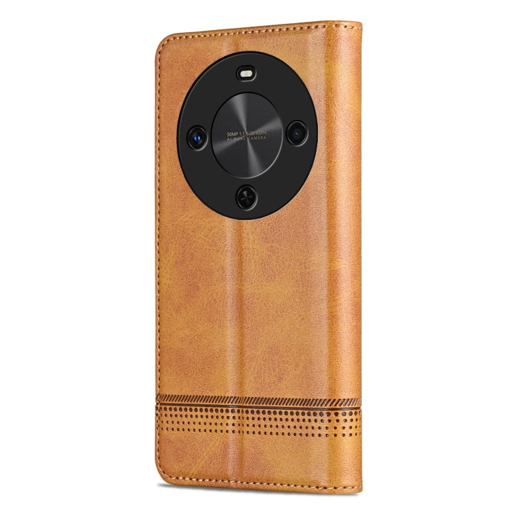 For Huawei Maimang 30 AZNS Magnetic Calf Texture Flip Leather Phone Case(Light Brown) - Huawei Cases by AZNS | Online Shopping UK | buy2fix