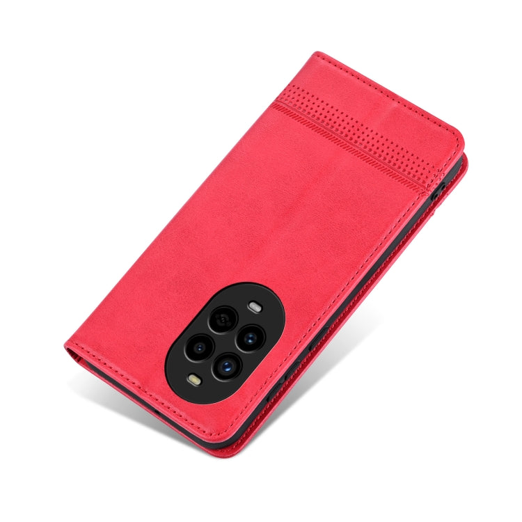 For Huawei nova 13 Pro AZNS Magnetic Calf Texture Flip Leather Phone Case(Red) - Huawei Cases by AZNS | Online Shopping UK | buy2fix