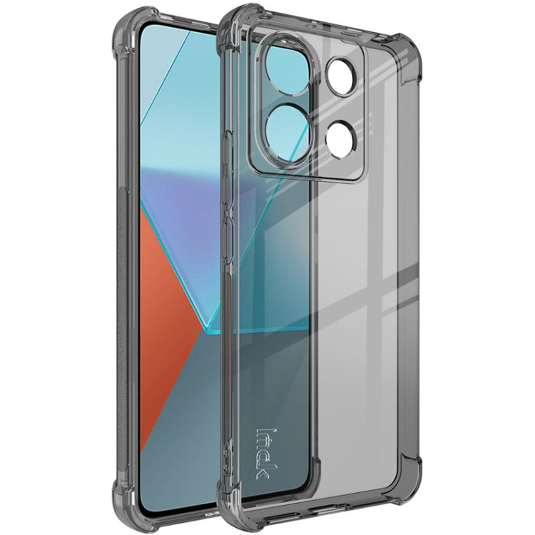 For Xiaomi Redmi Note 13 Pro 5G imak Shockproof Airbag TPU Phone Case(Transparent Black) - Xiaomi Cases by imak | Online Shopping UK | buy2fix