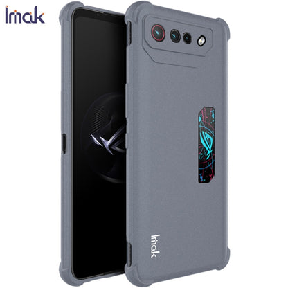 For Asus ROG Phone 7 Pro/Phone 7 Ultimate imak Shockproof Airbag TPU Phone Case(Matte Grey) - ASUS Cases by imak | Online Shopping UK | buy2fix