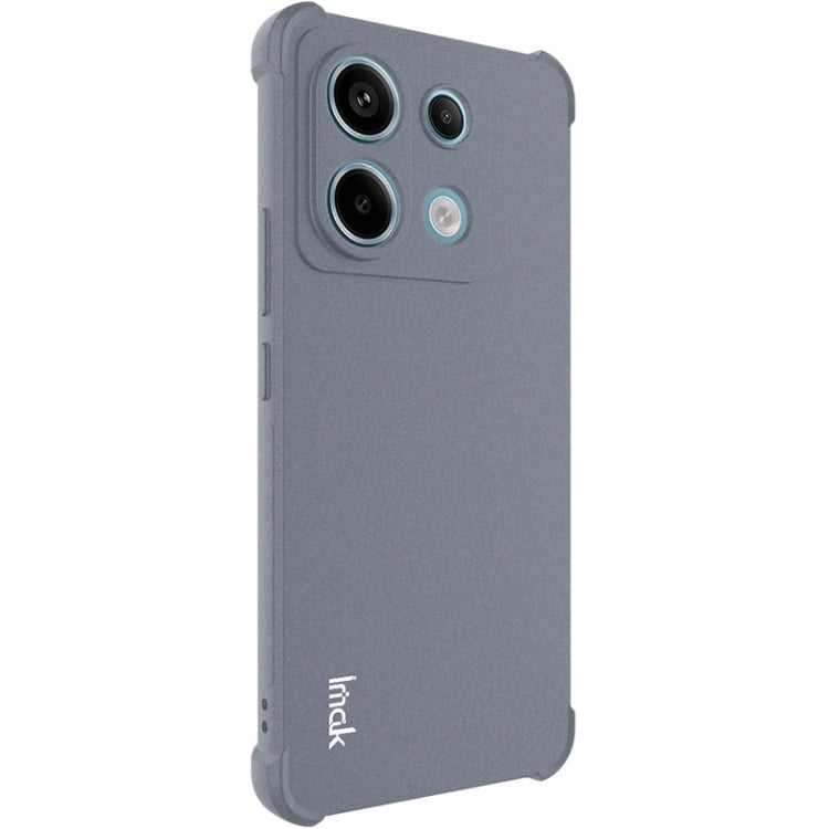 For Xiaomi Redmi Note 13 Pro+ 5G imak Shockproof Airbag TPU Phone Case(Matte Grey) - Note 13 Pro+ Cases by imak | Online Shopping UK | buy2fix
