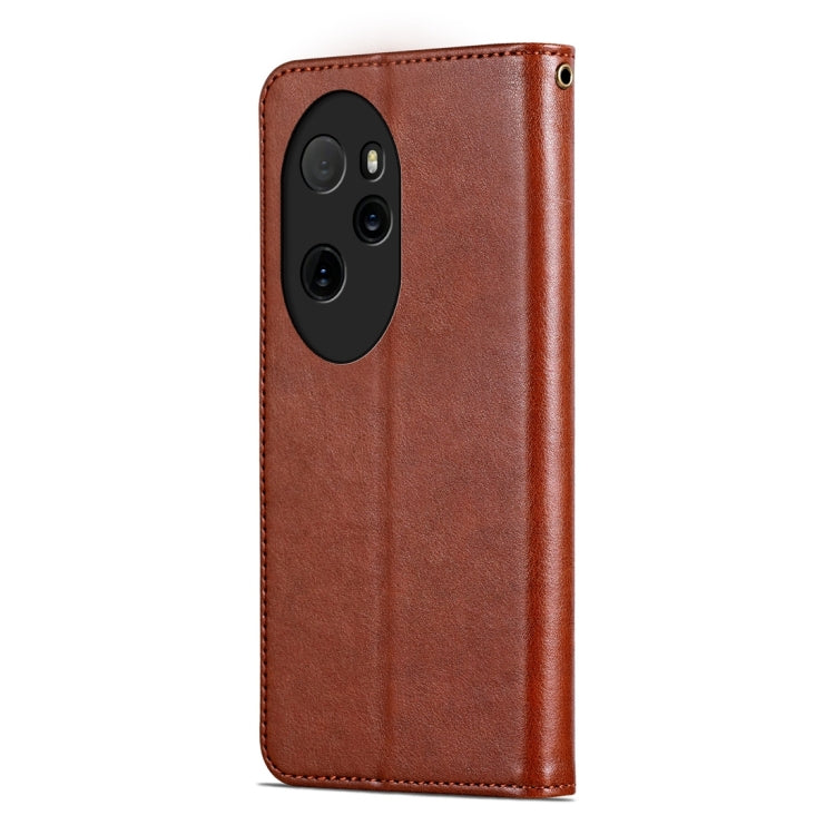 For Honor 100 Pro AZNS Sheepskin Texture Flip Leather Phone Case(Brown) - Honor Cases by AZNS | Online Shopping UK | buy2fix