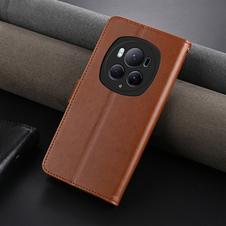 For Honor Magic6 Pro AZNS Sheepskin Texture Flip Leather Phone Case(Brown) - Honor Cases by AZNS | Online Shopping UK | buy2fix