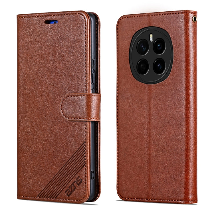 For Honor Magic7 AZNS Sheepskin Texture Flip Leather Phone Case(Brown) - Honor Cases by AZNS | Online Shopping UK | buy2fix