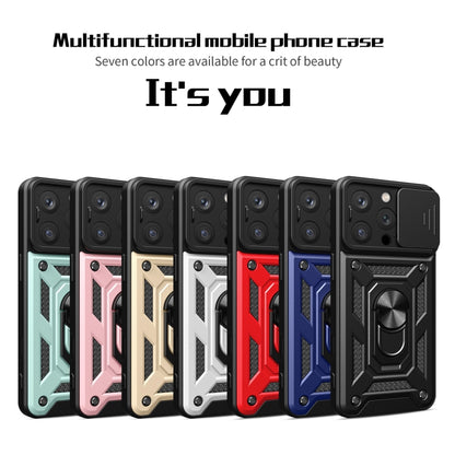 For iPhone 16 Pro Sliding Camera Cover Design TPU+PC Phone Case(Blue) - iPhone 16 Pro Cases by buy2fix | Online Shopping UK | buy2fix