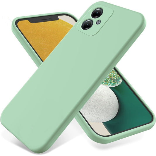 For Motorola Moto G54 Power Pure Color Liquid Silicone Shockproof Phone Case(Green) - Motorola Cases by buy2fix | Online Shopping UK | buy2fix