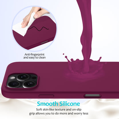 For iPhone 16 Pro Max Solid Color Silicone Phone Case(Violet) - More iPhone Cases by buy2fix | Online Shopping UK | buy2fix