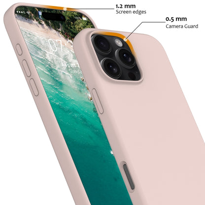 For iPhone 16 Pro Shockproof Silicone Magsafe Phone Case(Sand Pink) - iPhone 16 Pro Cases by buy2fix | Online Shopping UK | buy2fix