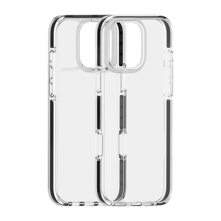 For iPhone 16 Pro Max Two-color Shockproof High Transparency TPU Phone Case(Black) - iPhone 16 Pro Max Cases by buy2fix | Online Shopping UK | buy2fix