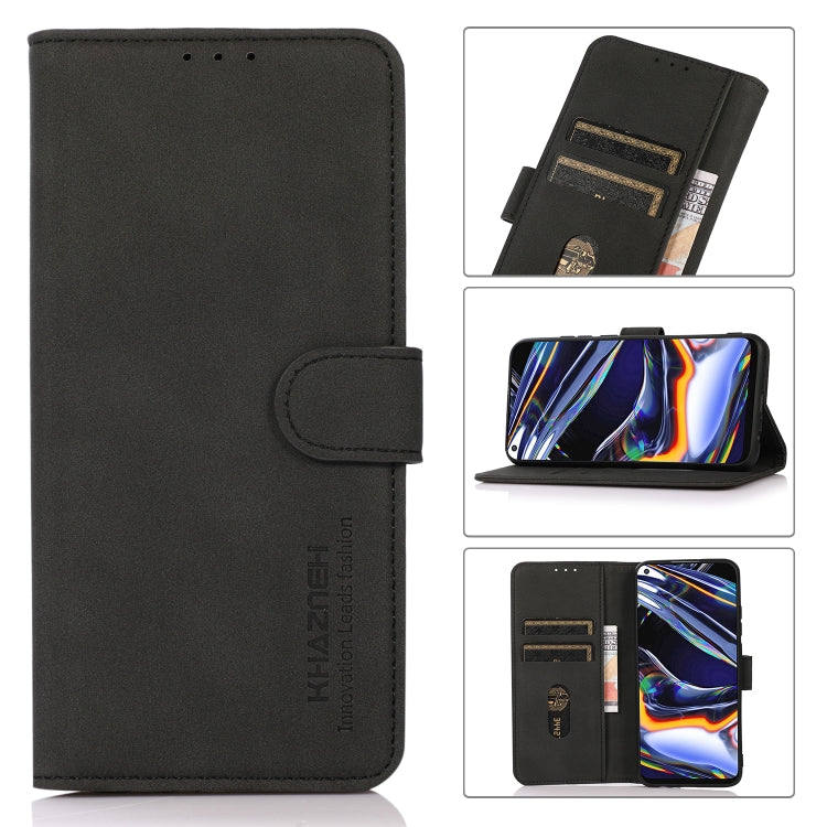 For OnePlus 12 KHAZNEH Matte Texture Leather Phone Case(Black) - OnePlus Cases by buy2fix | Online Shopping UK | buy2fix