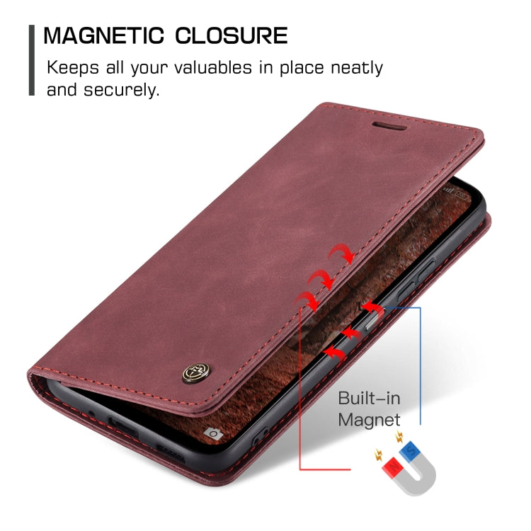 For Xiaomi Redmi Note 13 5G CaseMe 013 Multifunctional Horizontal Flip Leather Phone Case(Wine Red) - Note 13 Cases by CaseMe | Online Shopping UK | buy2fix
