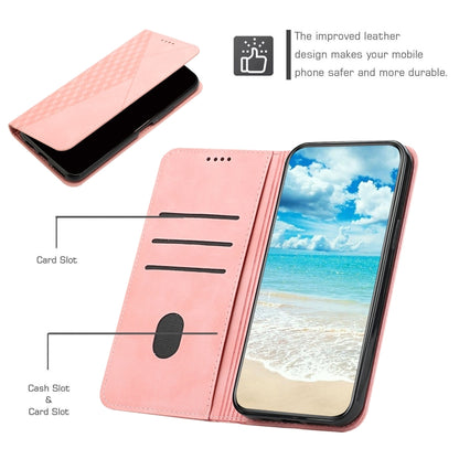 For Xiaomi Redmi K70 / K70 Pro Diamond Splicing Skin Feel Magnetic Leather Phone Case(Rose Gold) - K70 Pro Cases by buy2fix | Online Shopping UK | buy2fix