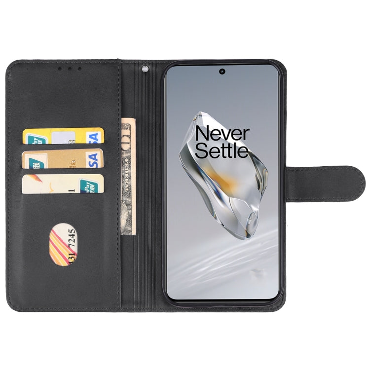 For OnePlus 12 Leather Phone Case(Black) - OnePlus Cases by buy2fix | Online Shopping UK | buy2fix