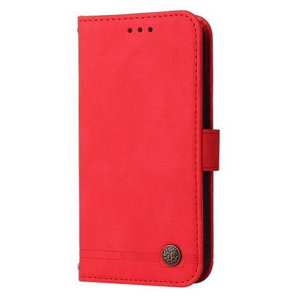 For iPhone 16 Skin Feel Life Tree Leather Phone Case(Red) - iPhone 16 Cases by buy2fix | Online Shopping UK | buy2fix