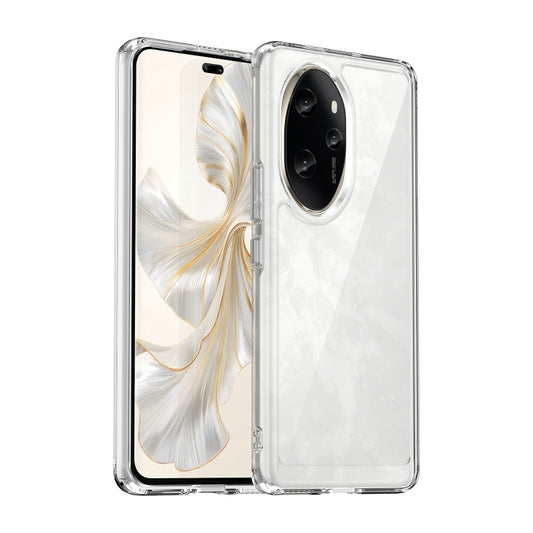 For Honor 100 Pro Colorful Series Acrylic Hybrid TPU Phone Case(Transparent) - Honor Cases by buy2fix | Online Shopping UK | buy2fix