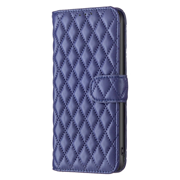 For iPhone 16 Pro Max Diamond Lattice Wallet Flip Leather Phone Case(Blue) - iPhone 16 Pro Max Cases by buy2fix | Online Shopping UK | buy2fix