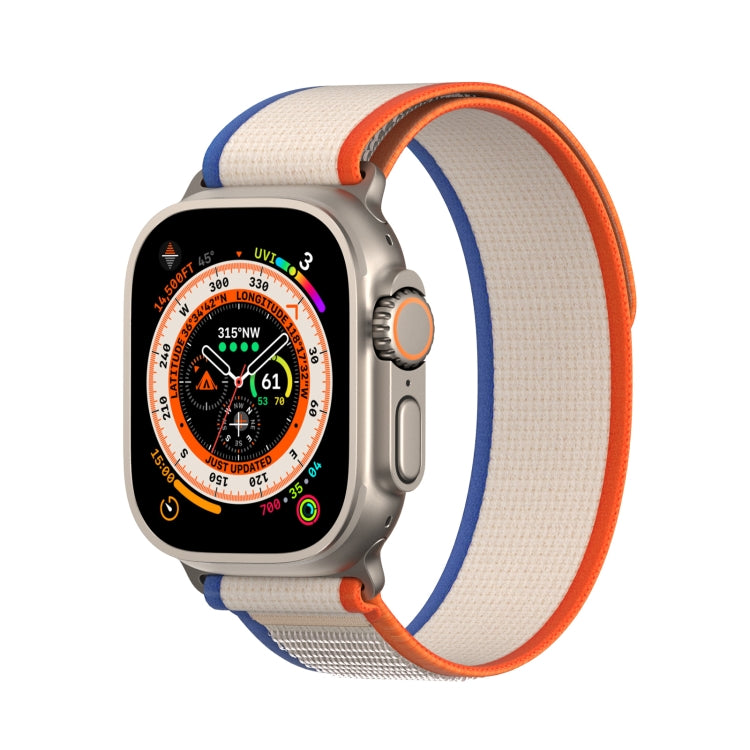 For Apple Watch 2 38mm DUX DUCIS YJ Series Nylon Watch Band(Orange Beige) - Watch Bands by DUX DUCIS | Online Shopping UK | buy2fix