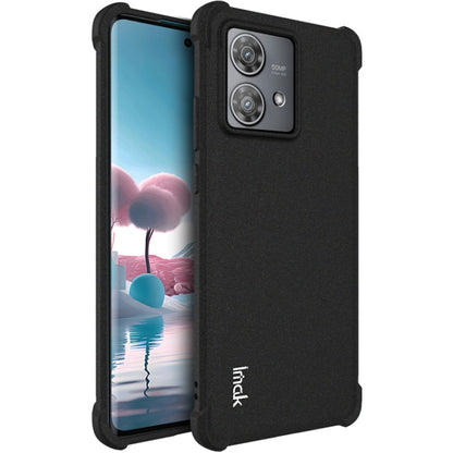 For Motorola Edge 40 Neo imak Shockproof Airbag TPU Phone Case(Matte Black) - Motorola Cases by imak | Online Shopping UK | buy2fix