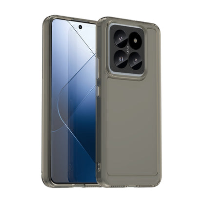 For Xiaomi 14 Pro Candy Series TPU Phone Case(Transparent Grey) - 14 Pro Cases by buy2fix | Online Shopping UK | buy2fix