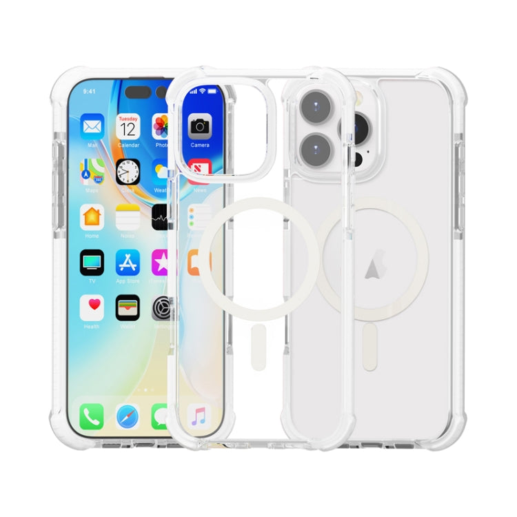 For iPhone 16 Pro Acrylic Magsafe Magnetic Shockproof Phone Case(Transparent) - iPhone 16 Pro Cases by buy2fix | Online Shopping UK | buy2fix