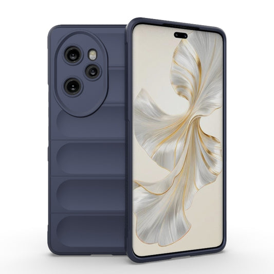 For Honor 100 Pro 5G Magic Shield TPU + Flannel Phone Case(Dark Blue) - Honor Cases by buy2fix | Online Shopping UK | buy2fix