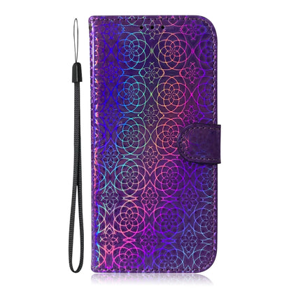 For iPhone SE 2024 Colorful Magnetic Buckle Leather Phone Case(Purple) - More iPhone Cases by buy2fix | Online Shopping UK | buy2fix