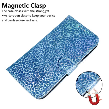 For Samsung Galaxy S24+ 5G Colorful Magnetic Buckle Leather Phone Case(Blue) - Galaxy S24+ 5G Cases by buy2fix | Online Shopping UK | buy2fix