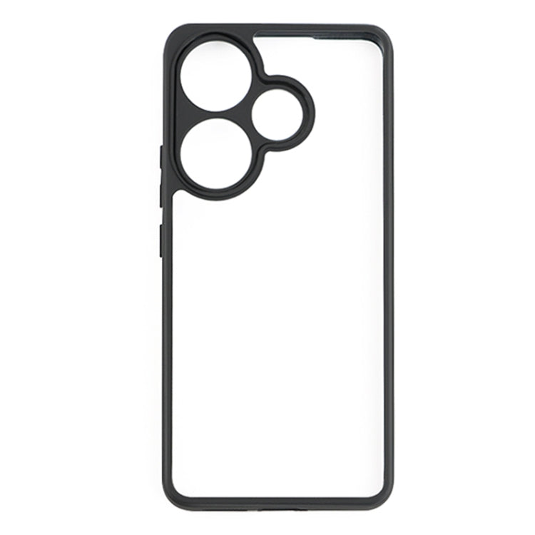 For Xiaomi Redmi Turbo 3 Frosted TPU + Transparent PC Phone Case(Black) - Xiaomi Cases by buy2fix | Online Shopping UK | buy2fix