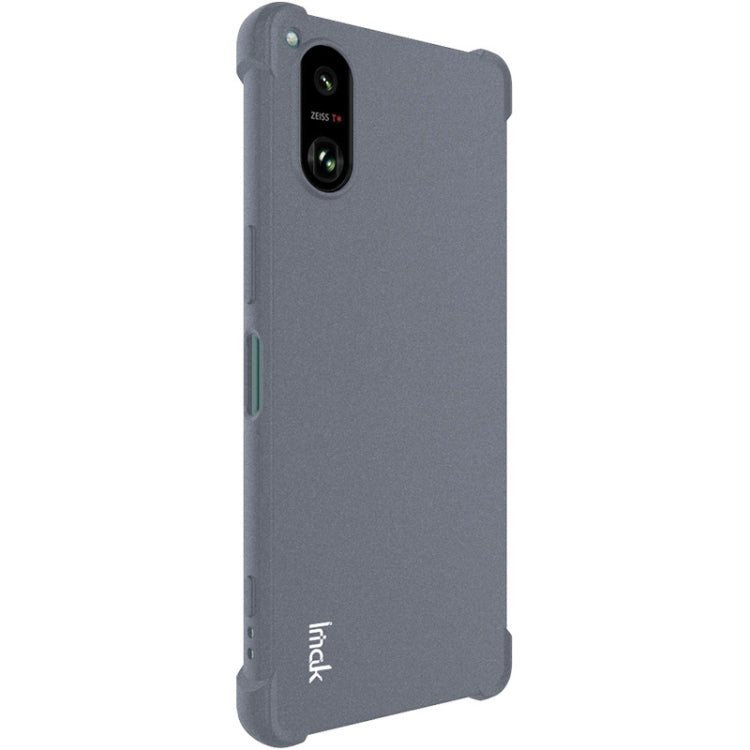 For Sony Xperia 5 V imak Shockproof Airbag TPU Phone Case(Matte Grey) - Sony Cases by imak | Online Shopping UK | buy2fix