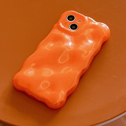 For iPhone 16 Pro Max Wave Bubbles TPU Phone Case(Pearlescent Orange) - iPhone 16 Pro Max Cases by buy2fix | Online Shopping UK | buy2fix