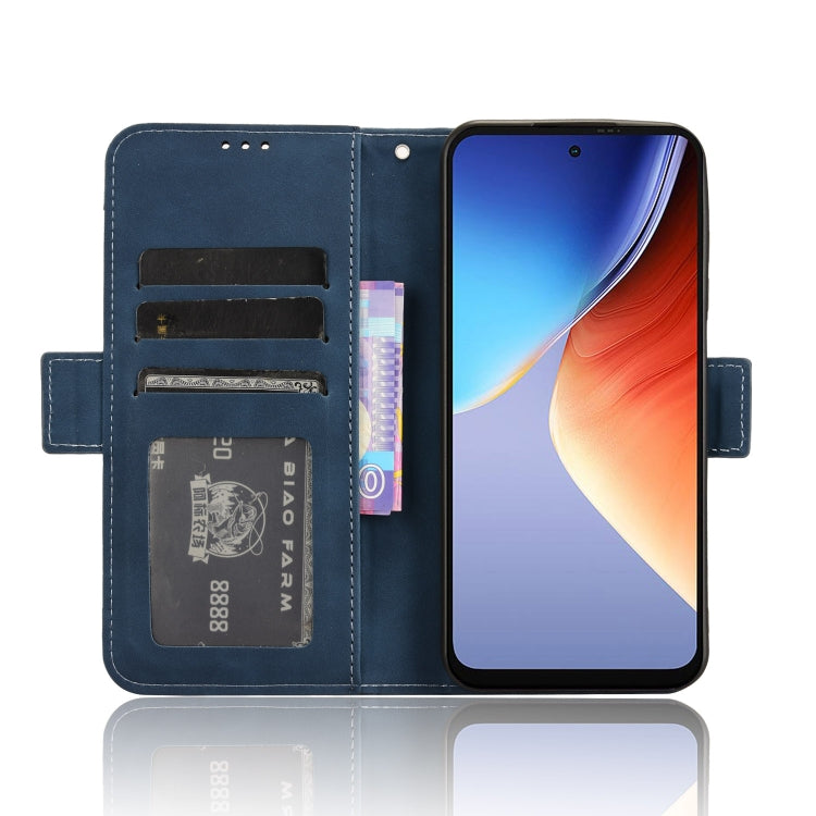 For Blackview A96 Skin Feel Calf Texture Card Slots Leather Phone Case(Blue) - More Brand by buy2fix | Online Shopping UK | buy2fix