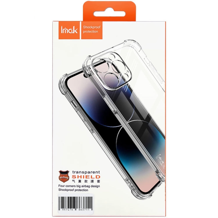 For Honor X50 5G imak Shockproof Airbag TPU Phone Case(Transparent) - Honor Cases by imak | Online Shopping UK | buy2fix