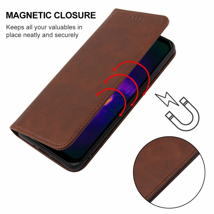 For Ulefone Armor 11T 5G / 11 5G Magnetic Closure Leather Phone Case(Brown) - Ulefone Cases by buy2fix | Online Shopping UK | buy2fix