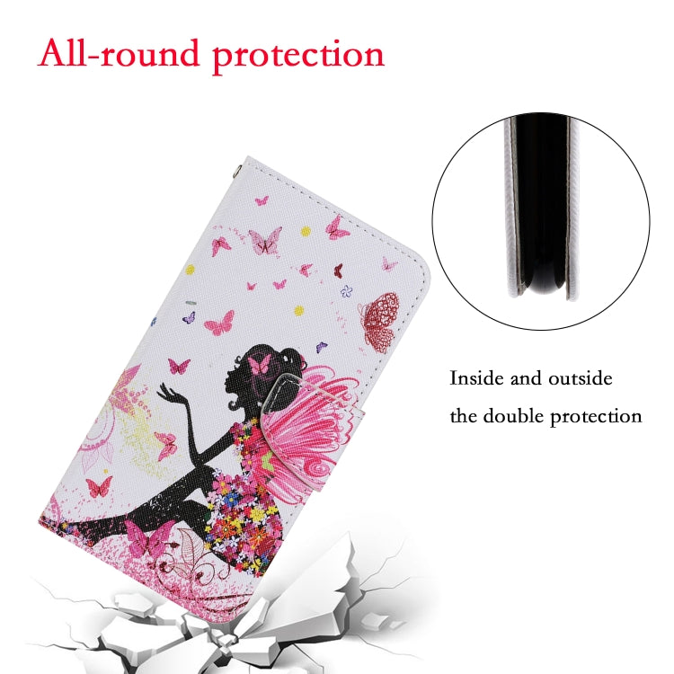 For iPhone 16 3D Colored Drawing Flip Leather Phone Case(Dance Girl) - iPhone 16 Cases by buy2fix | Online Shopping UK | buy2fix