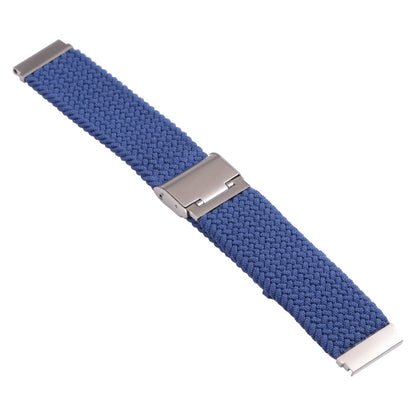 For Samsung Galaxy Watch 6 / 6 Classic Nylon Braided Metal Buckle Watch Band(Deep Blue) - Watch Bands by buy2fix | Online Shopping UK | buy2fix