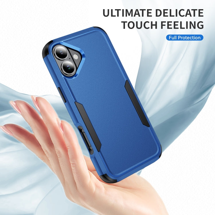 For iPhone 16 Commuter Shockproof TPU + PC Phone Case(Royal Blue+Black) - iPhone 16 Cases by buy2fix | Online Shopping UK | buy2fix