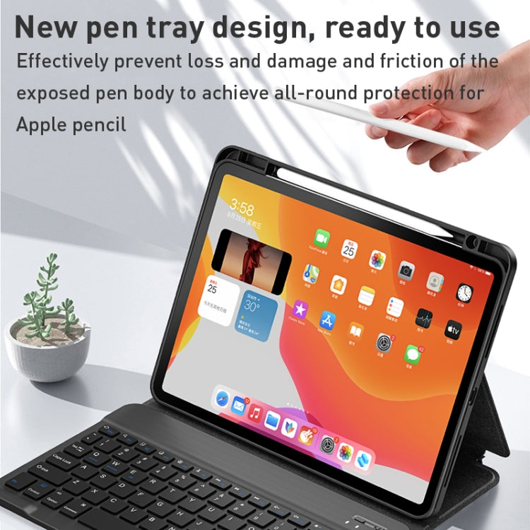 For iPad 10.2 2021 / Air 2019 WiWU Skin Feel Magnetic Detachable Keyboard Tablet Case(Blue) - For iPad Air by WIWU | Online Shopping UK | buy2fix