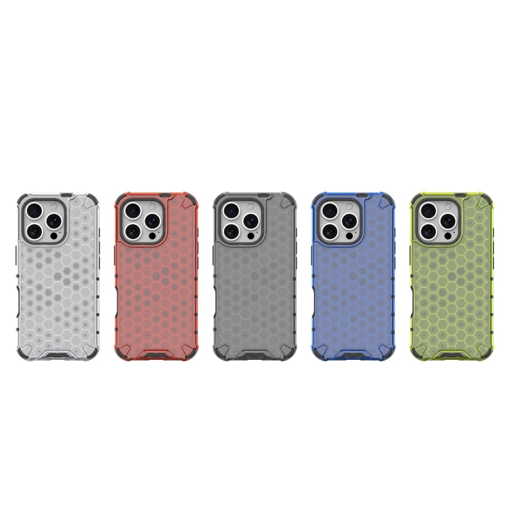 For iPhone 16 Pro Honeycomb Shockproof Phone Case(White) - iPhone 16 Pro Cases by buy2fix | Online Shopping UK | buy2fix