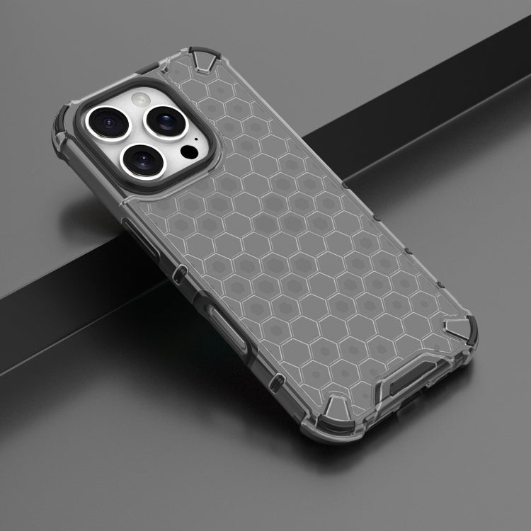 For iPhone 16 Pro Max Honeycomb Shockproof Phone Case(Black) - iPhone 16 Pro Max Cases by buy2fix | Online Shopping UK | buy2fix