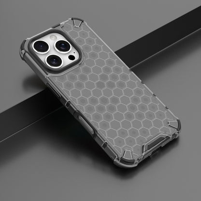 For iPhone 16 Pro Max Honeycomb Shockproof Phone Case(Black) - iPhone 16 Pro Max Cases by buy2fix | Online Shopping UK | buy2fix