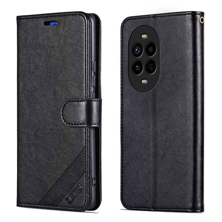 For Huawei nova13 Pro AZNS Sheepskin Texture Flip Leather Phone Case(Black) - Huawei Cases by AZNS | Online Shopping UK | buy2fix