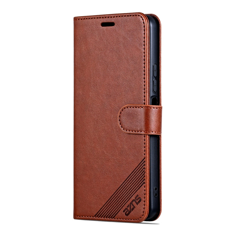 For Huawei Mate 70 AZNS Sheepskin Texture Flip Leather Phone Case(Brown) - Huawei Cases by AZNS | Online Shopping UK | buy2fix