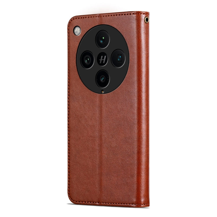 For OPPO Find X8 Pro AZNS Sheepskin Texture Flip Leather Phone Case(Brown) - Find X8 Pro Cases by AZNS | Online Shopping UK | buy2fix