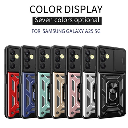 For Samsung Galaxy A25 5G Sliding Camera Cover Design TPU+PC Phone Case(Black) - Galaxy Phone Cases by buy2fix | Online Shopping UK | buy2fix