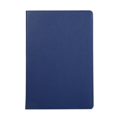 For Samsung Galaxy Tab S9+ 360 Degrees Rotation Holder Litchi Texture Leather Tablet Case(Blue) - Galaxy Tab S9+ Cases by buy2fix | Online Shopping UK | buy2fix