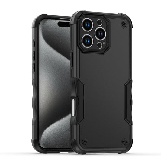 For iPhone 16 Pro Max Non-slip Shockproof Armor Phone Case(Black) - iPhone 16 Pro Max Cases by buy2fix | Online Shopping UK | buy2fix