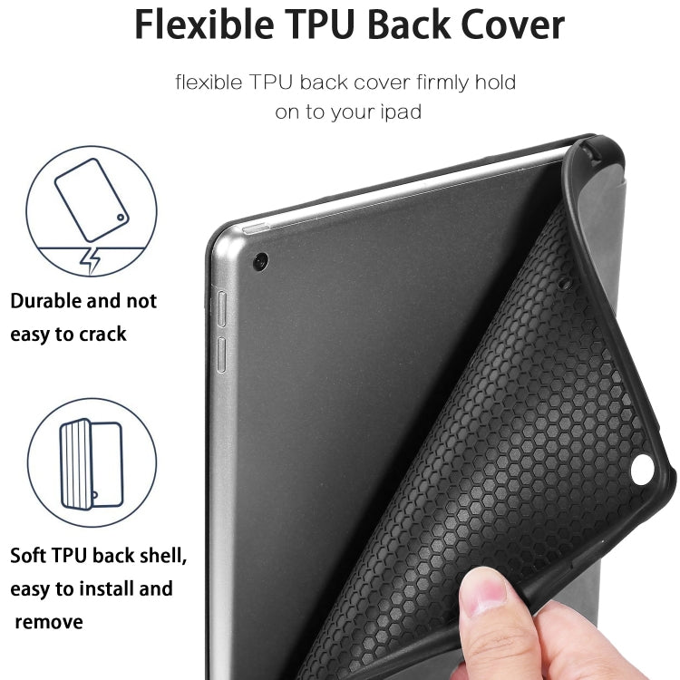 For iPad 10.2 2021 / 2020 / 2019 DG.MING See Series Horizontal Flip Leather Case with Holder & Pen Holder(Grey) - iPad 10.2 Cases by DG.MING | Online Shopping UK | buy2fix