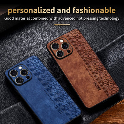 For iPhone 16 Pro Max AZNS 3D Embossed Skin Feel Phone Case(Brown) - iPhone 16 Pro Max Cases by AZNS | Online Shopping UK | buy2fix