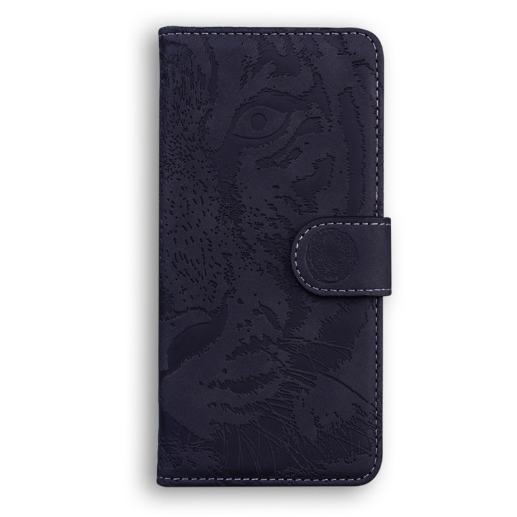 For OnePlus 13 Tiger Embossing Pattern Flip Leather Phone Case(Black) - OnePlus Cases by buy2fix | Online Shopping UK | buy2fix