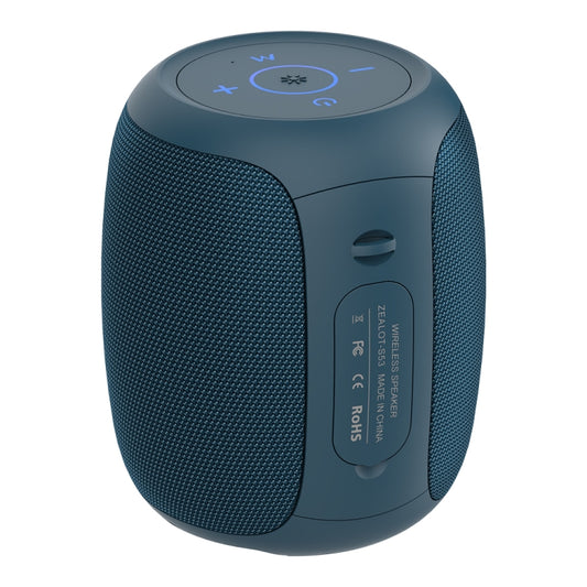 Zealot S53 IPX6 Waterproof Portable Colorful Wireless Bluetooth Speaker(Blue) - Desktop Speaker by ZEALOT | Online Shopping UK | buy2fix